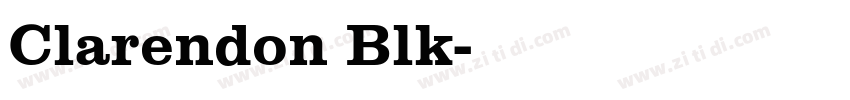 Clarendon Blk字体转换